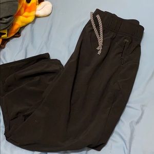 cropped h&m pants sport material